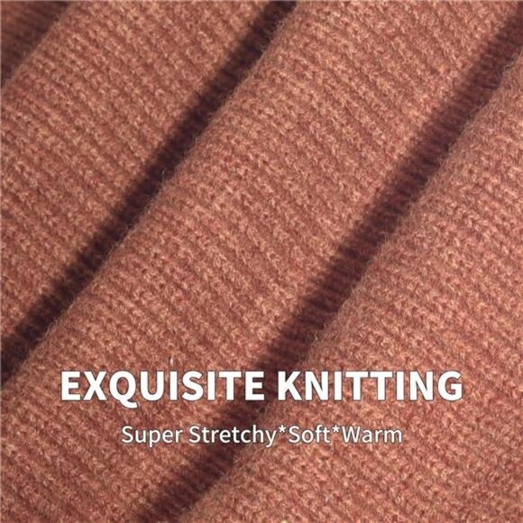 Winter Beanie‎ Hat Scarf Touchscreen Gloves Set for Women Knit Warmer Thick - Picture 4 of 7